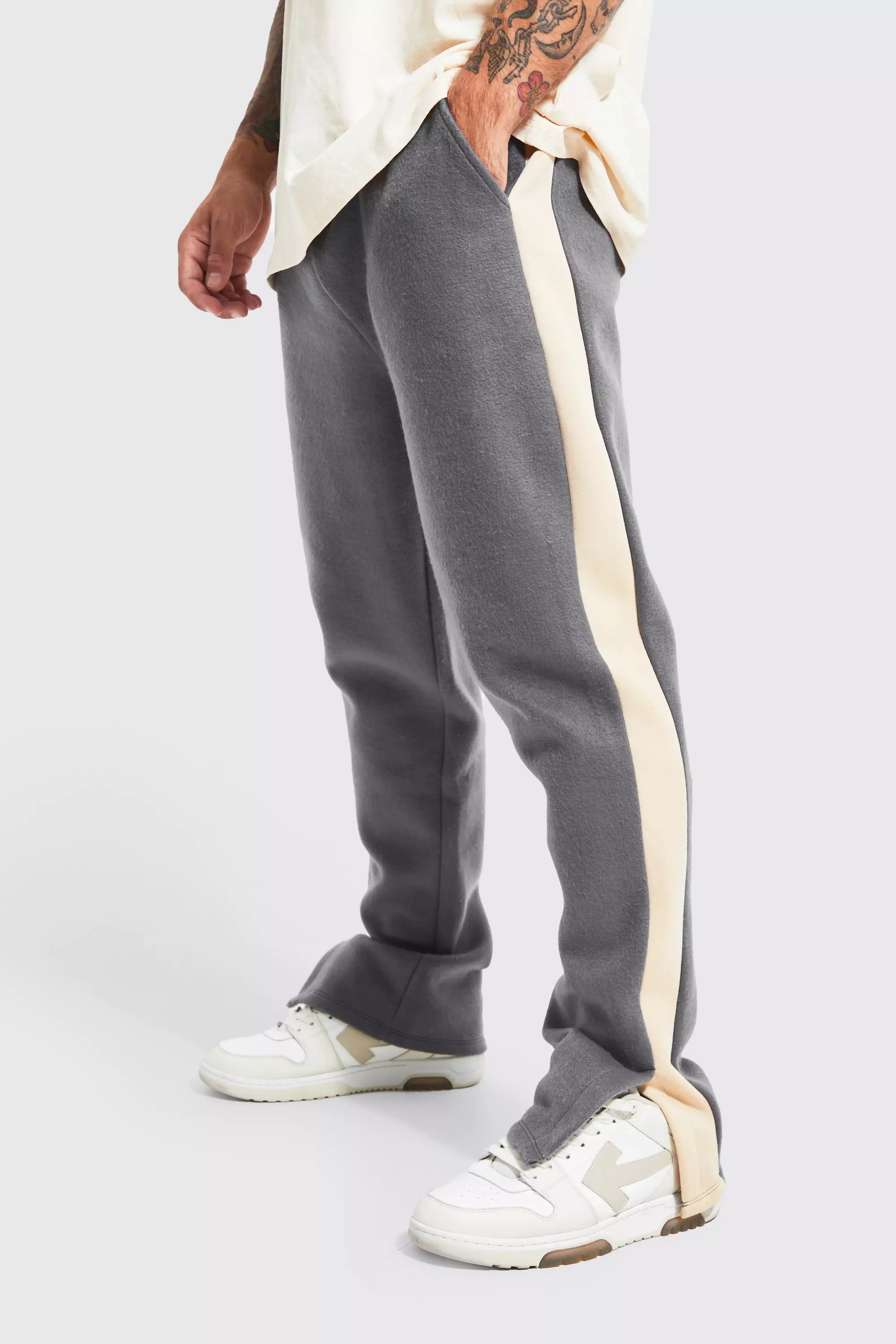 Split hem sweatpants hotsell